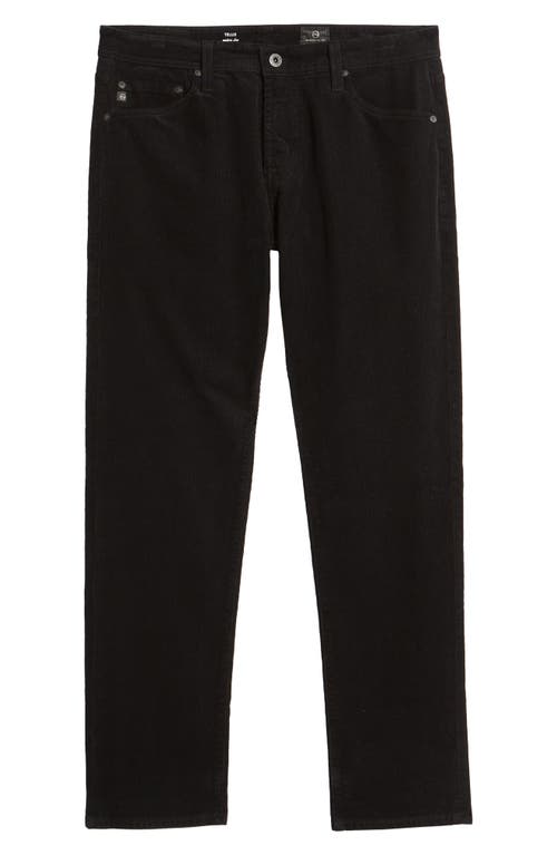Ag Tellis Slim Fit Corduroy Pants In Pure Black