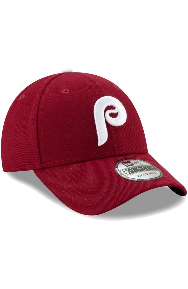 New Era Men's New Era Maroon Philadelphia Phillies Alternate 2 The League 9FORTY Adjustable Hat, Alternate, color, 