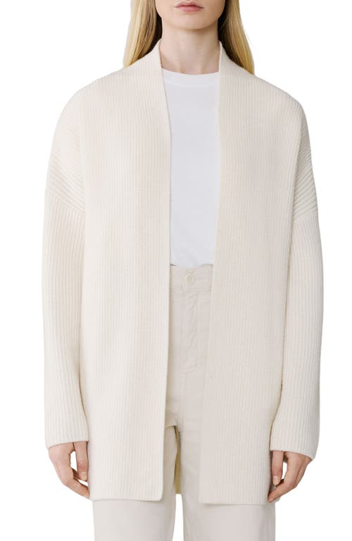 Soia & Kyo Rib Open Front Cardigan In Neutral