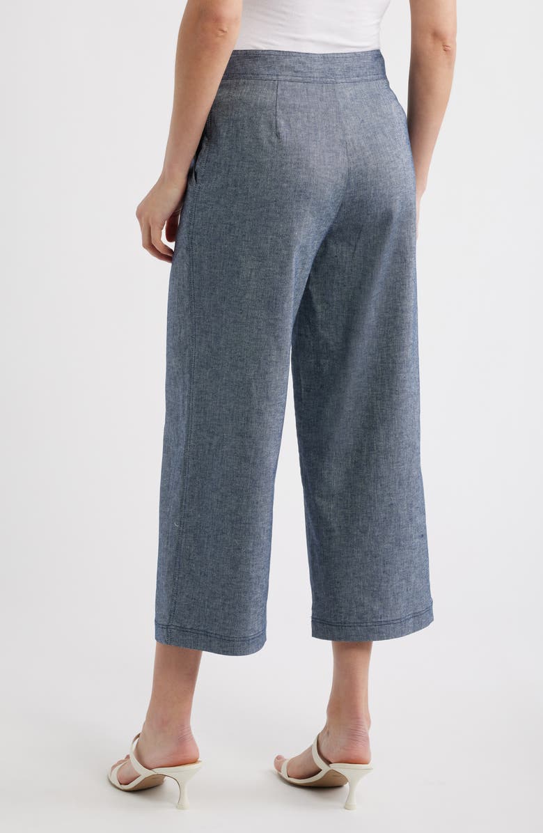 Halogen<sup>®</sup> Cropped Straight Leg Pants, Alternate, color, Indigo