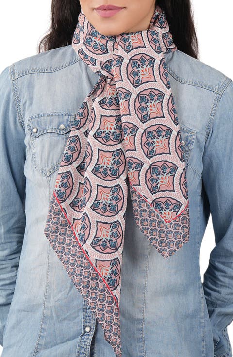Geometric Cotton Scarf