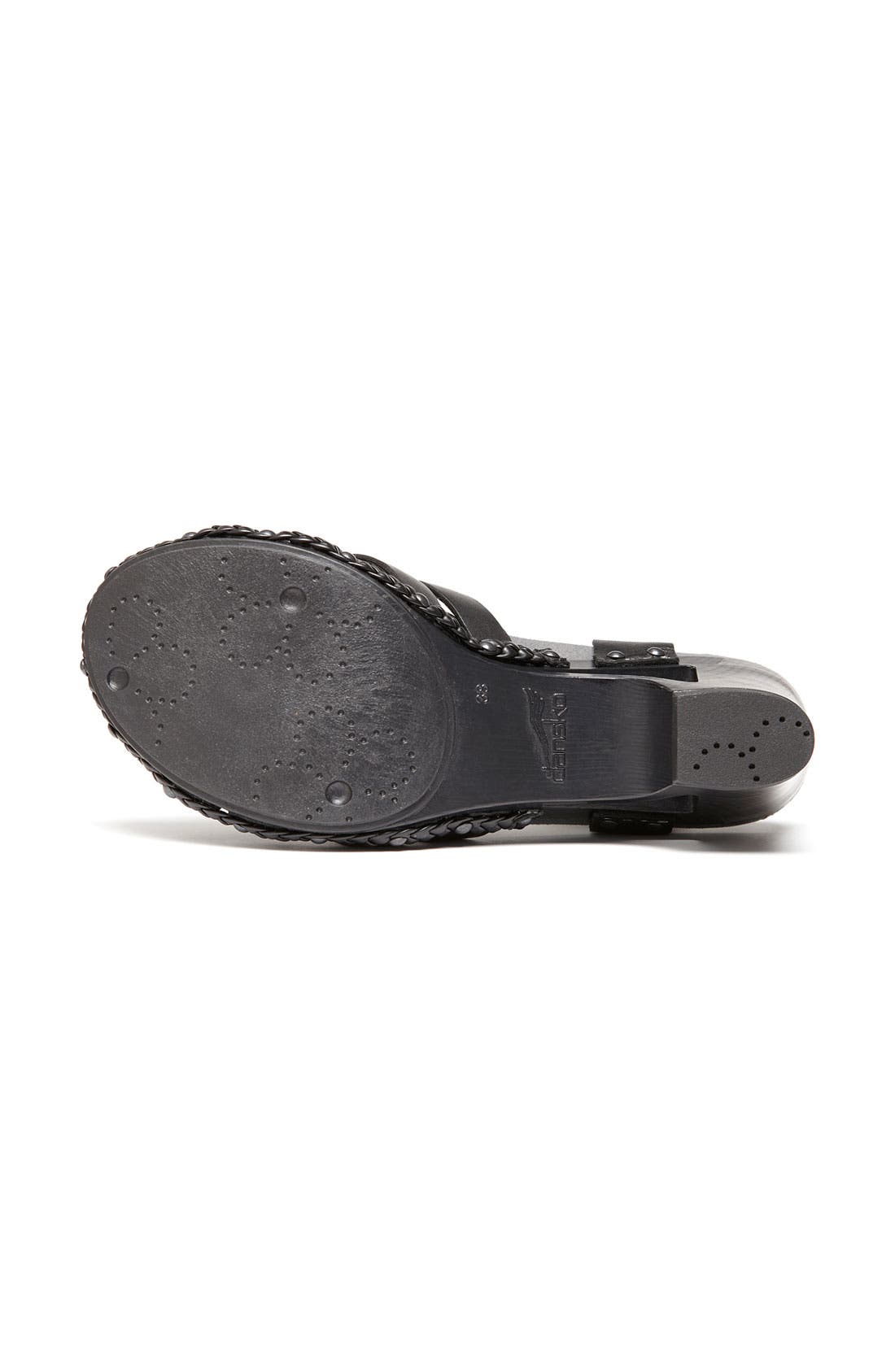 'Tru Clog' Sandal, Alternate, color, BLACK VEG