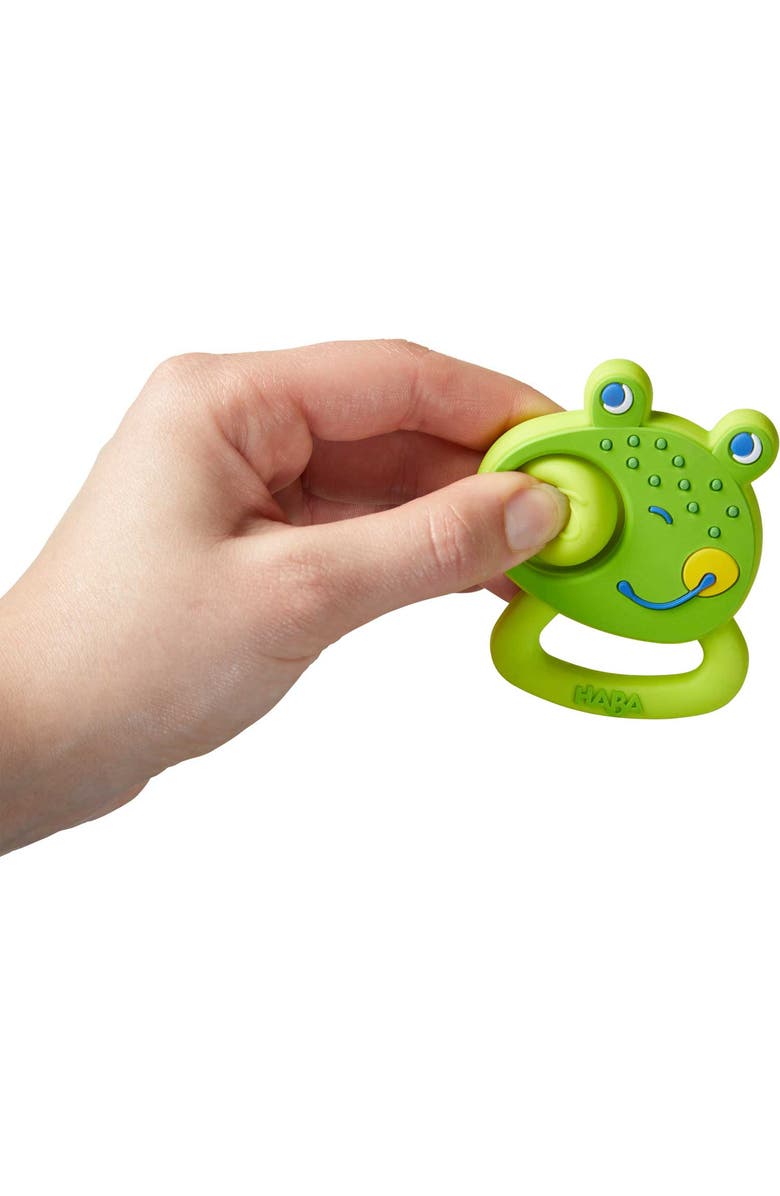 HABA Popping Frog Silicone Teething & Clutching Toy, Alternate, color, 