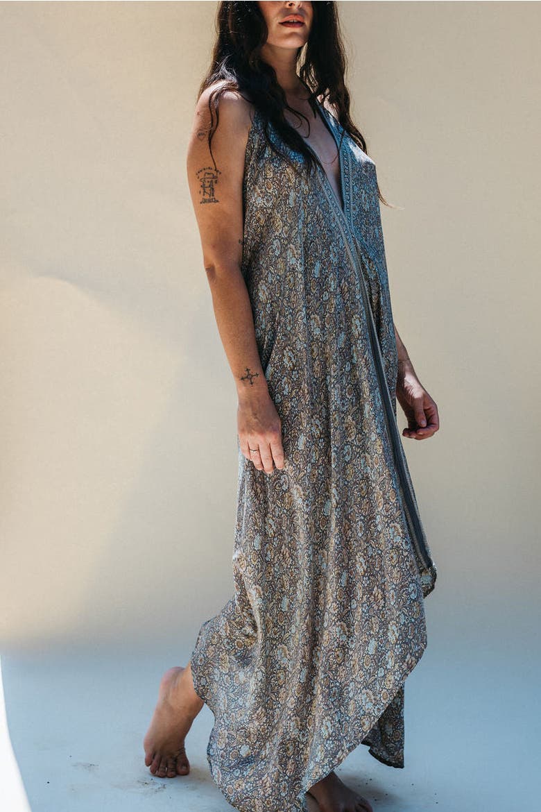 Classic Silk Dress Ivy, Alternate, color, Grey