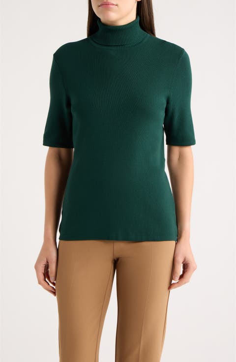Turtleneck Rib Sweater