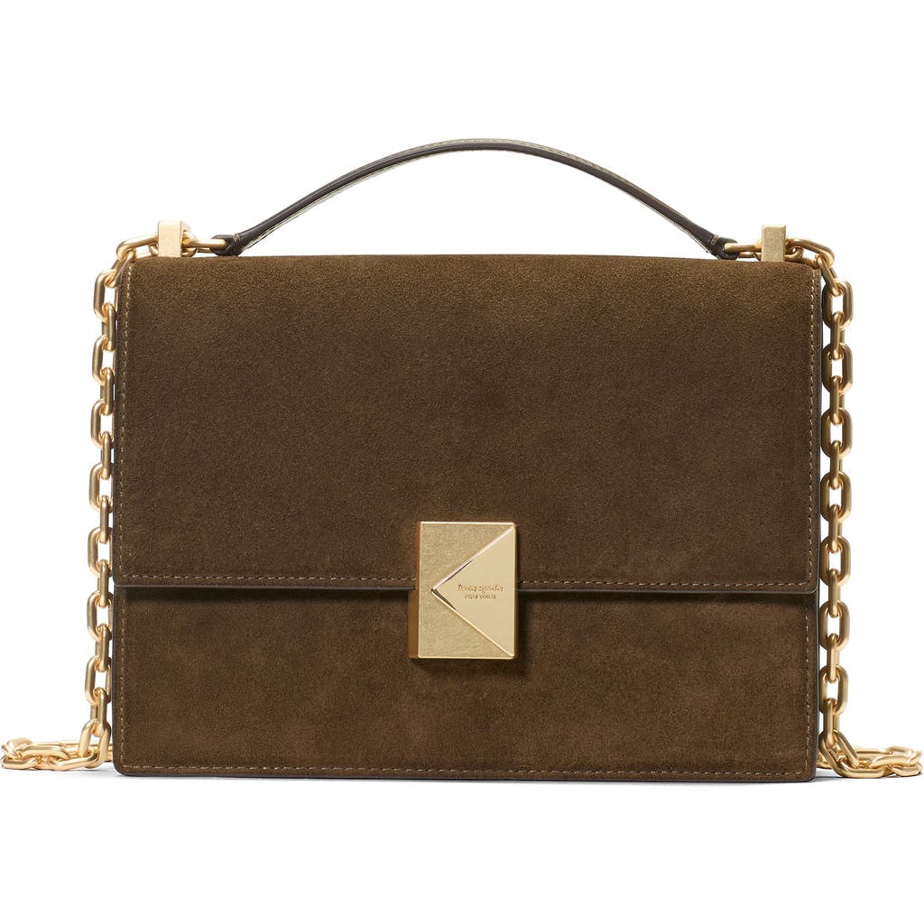Kate Spade New York Deco Suede Convertible Chain Shoulder Bag