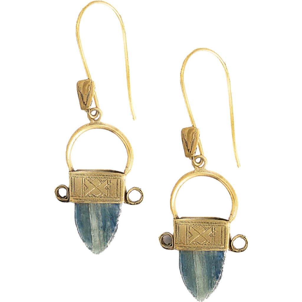 Kapoeta by Ambica Tuareg Kyanite Earring in Gold Plated  product
