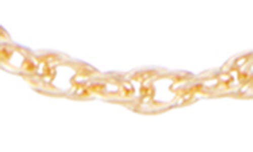 Fuzion Creations Rope Chain Necklace In Yellow