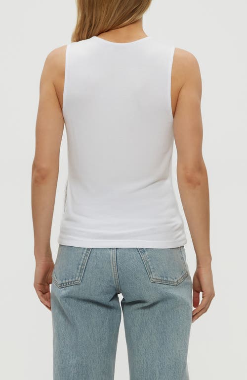 Michael Stars Jojo Doubled Tank In White