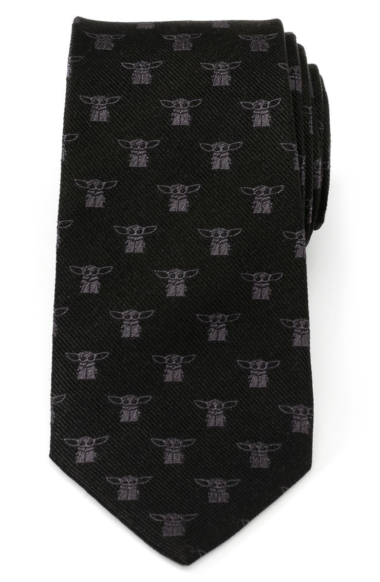 Cufflinks, Inc. Star Wars<sup>™</sup> The Child Silk Tie, Main, color, Black