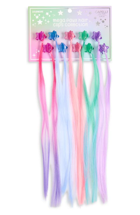 Kids
 10-Pack Assorted Ombré Faux Hair Clips