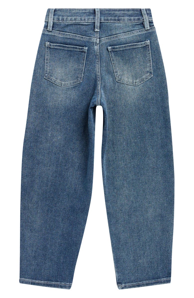 YMI Kids' Heart Patch Barrel Leg Jeans, Alternate, color, Light Blue