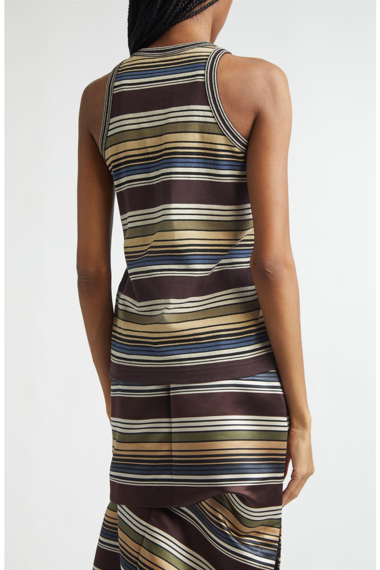 Horizontal Stripe Tank, Alternate, color, BROWN/ BEIGE