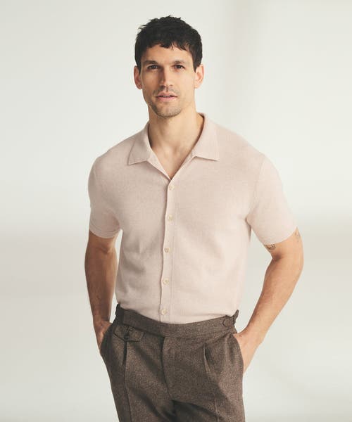 Naadam Signature Cashmere Short Sleeve Button Down