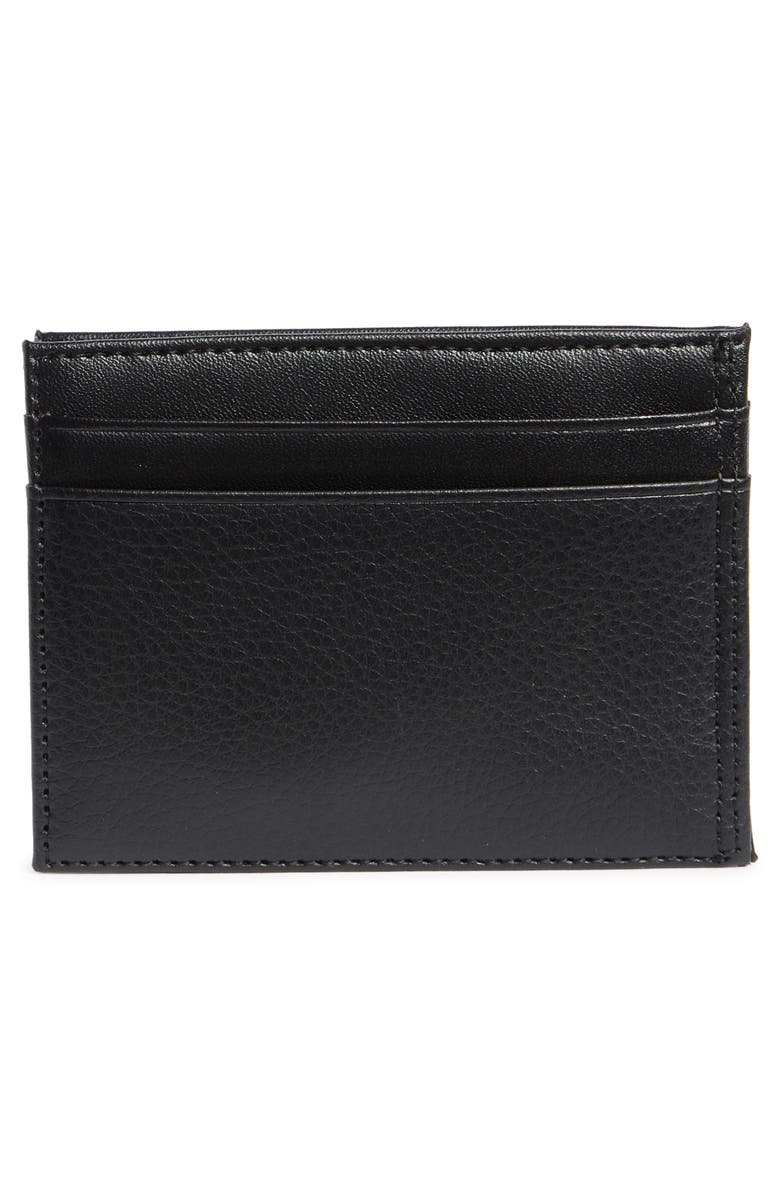 Original Penguin Embossed Logo Card Case, Alternate, color, Black