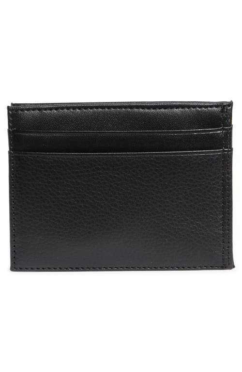 Original Penguin Embossed Logo Card Case In Black