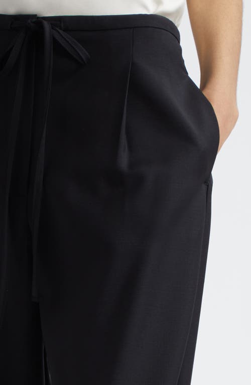 Rohe Róhe Relaxed Fit Wool Drawstring Pants In Black