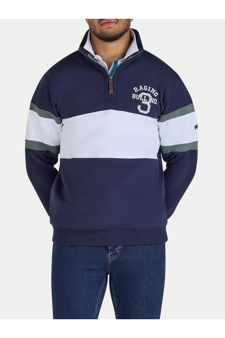 No 3. Quarter Zip Sweatshirt, Alternate, color, Navy