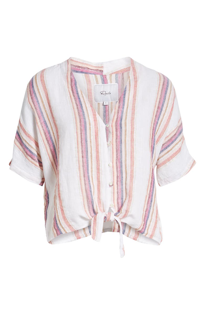 Rails Thea Tie Hem Shirt, Alternate, color,