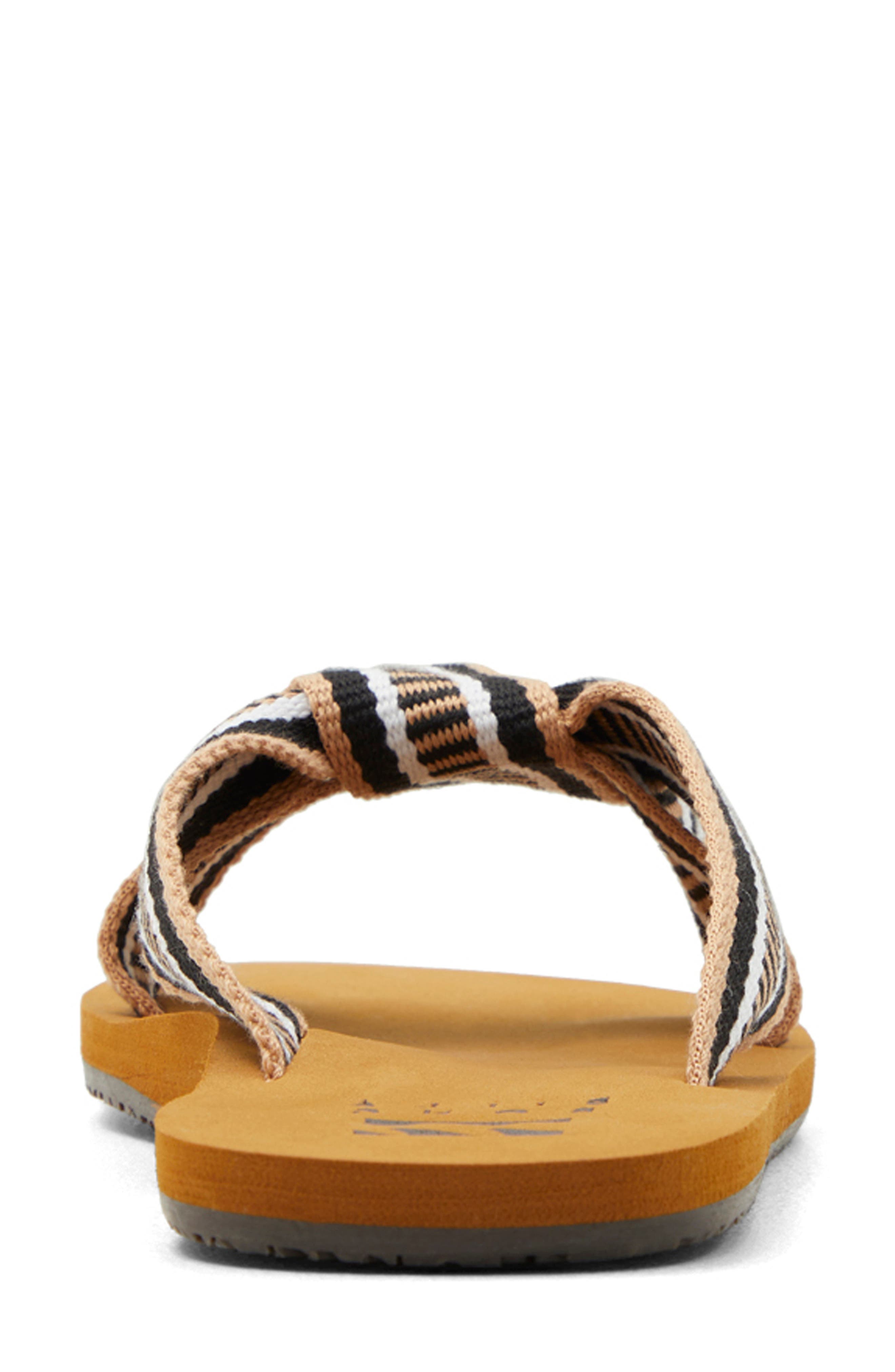 Billabong Seashell Slide Sandal, Alternate, color, Black Multi