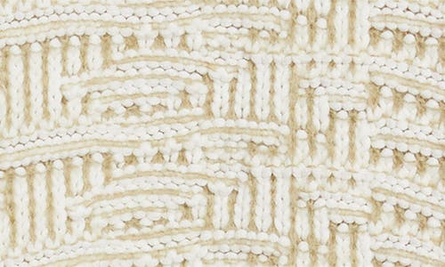 Hugo Boss Boss Flomira Sweater In Light Beige Structured Knit