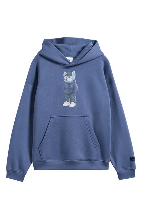 Kids' Sportswear Club Fleece Oversized Graphic Hoodie