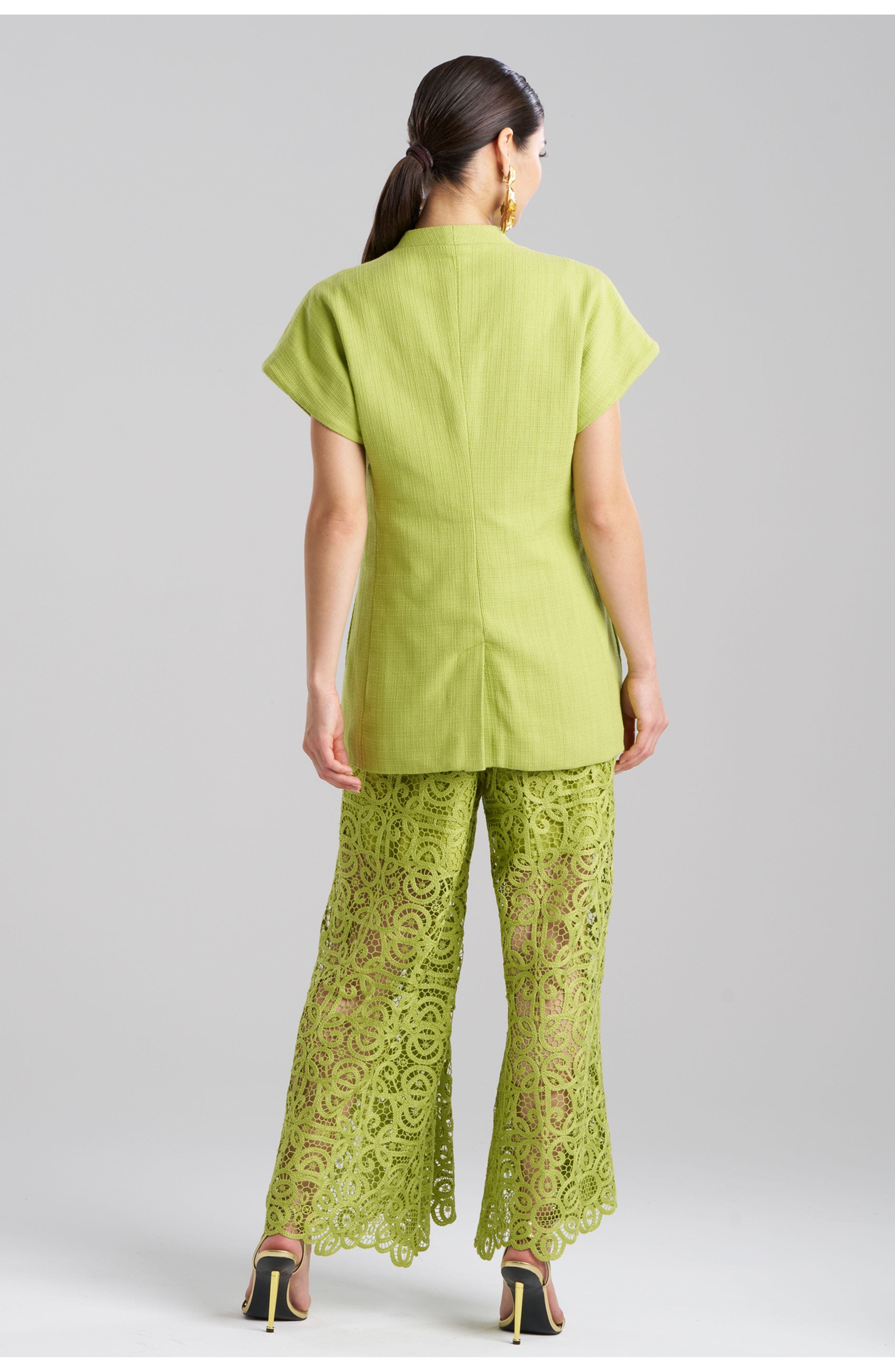 BASKETWEAVE Short Sleeve Kimona Blazer - image 2