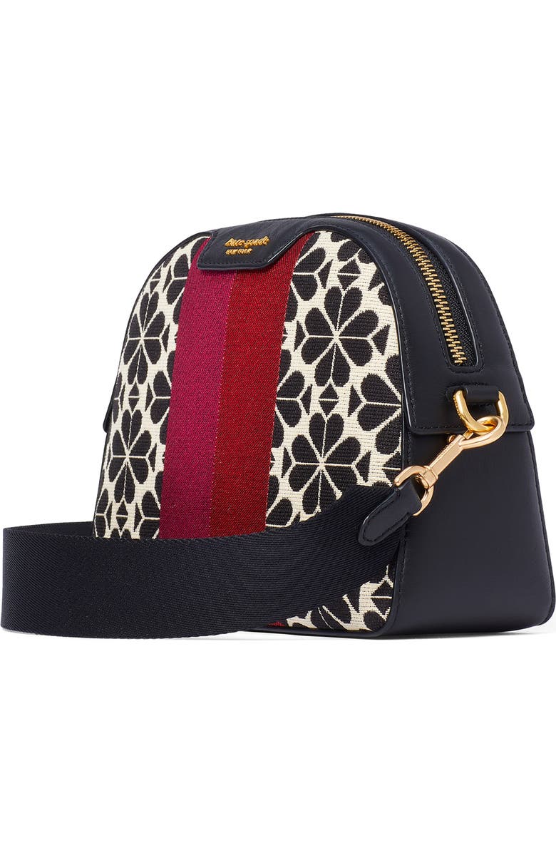 Kate Spade New York spade flower jacquard stripe crossbody bag, Alternate, color,