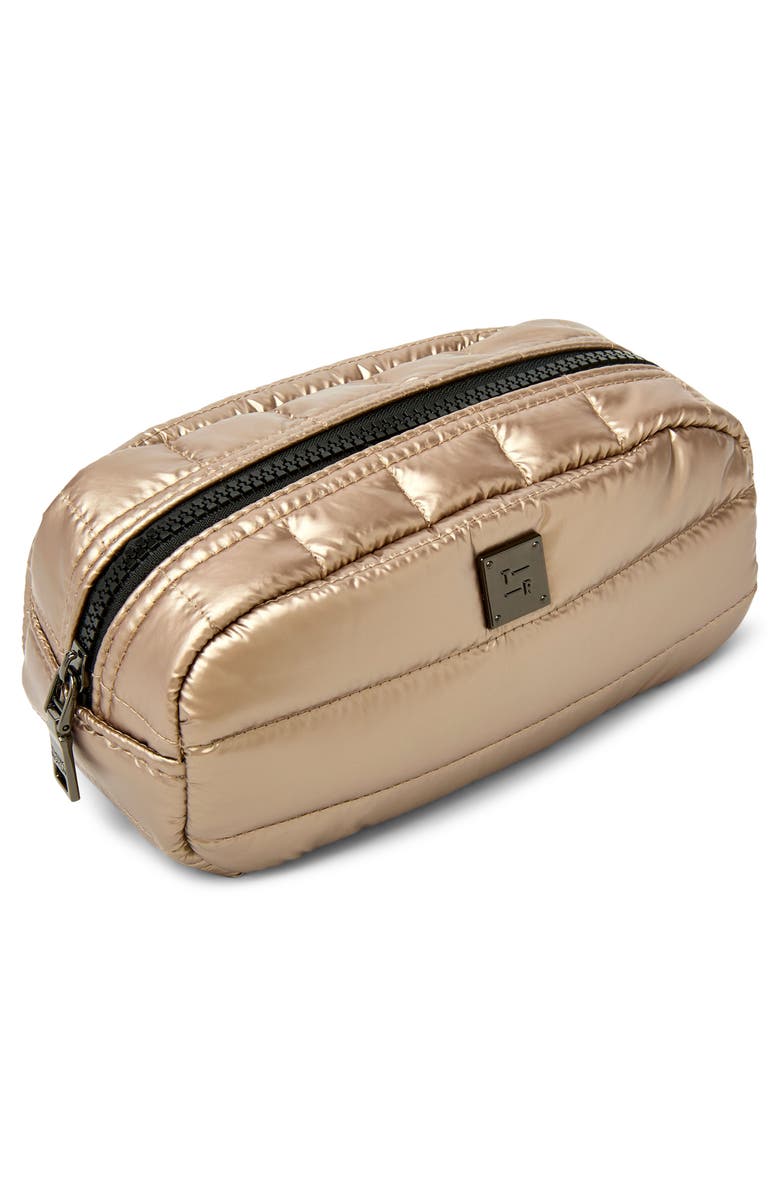THINK ROYLN Touch Up Zip Top Travel Pouch, Alternate, color, Pearl Cashmere