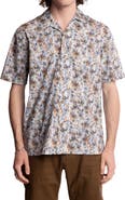 PAISLEY & GRAY Abstract Print Camp Shirt