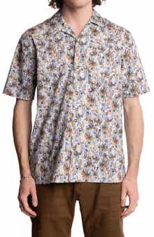 PAISLEY & GRAY Abstract Print Camp Shirt