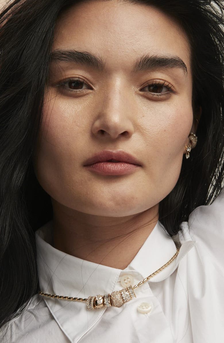 Adina Reyter Baguette Lab Grown Diamond Pendant, Alternate, color, 14K Yellow Gold