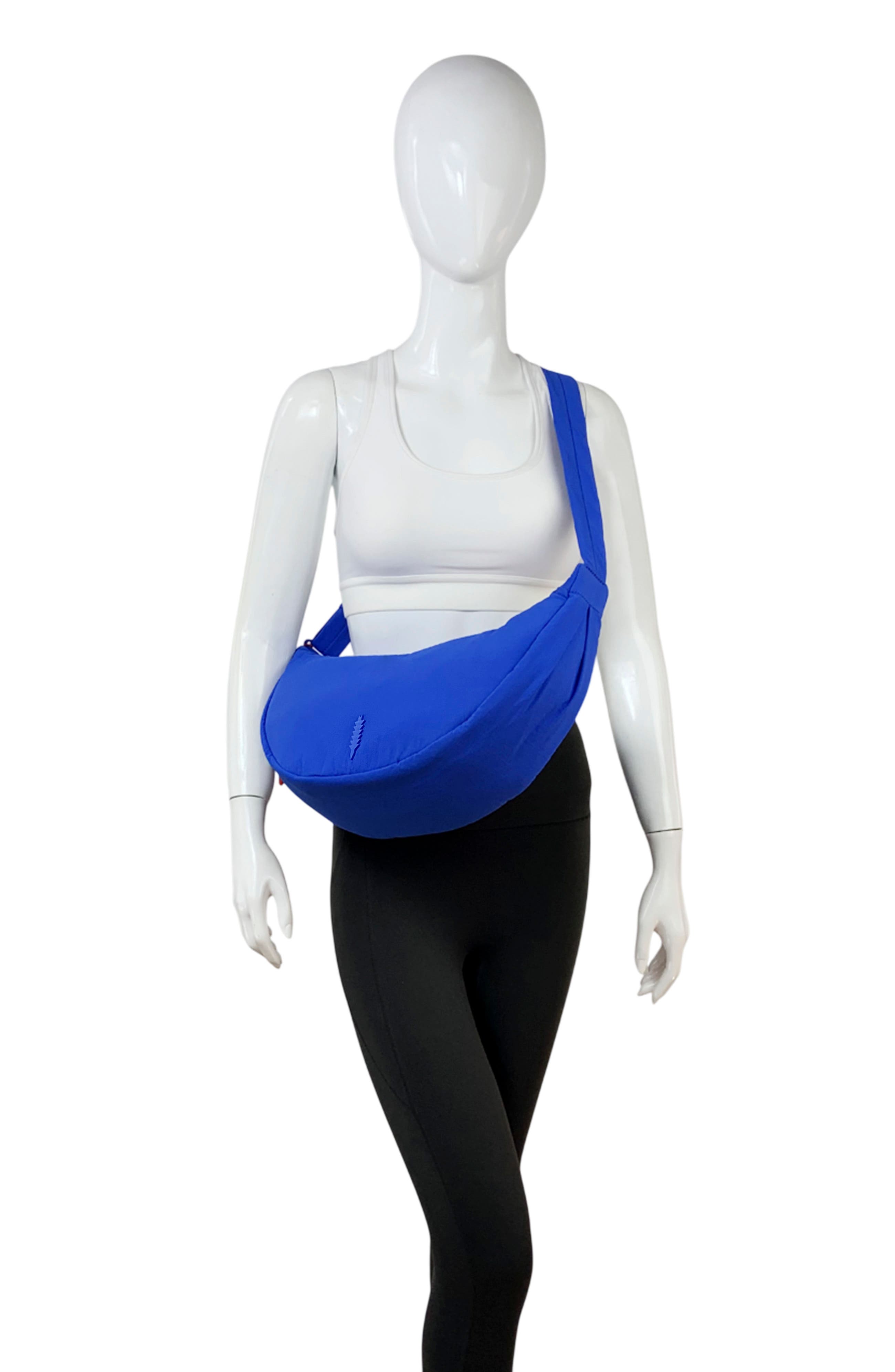 Cleo Large Crescent Crossbody Bag, Alternate, color, COBALT