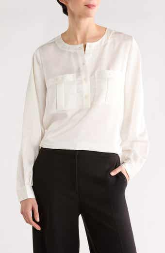 FRAME The Henley Crewneck Top