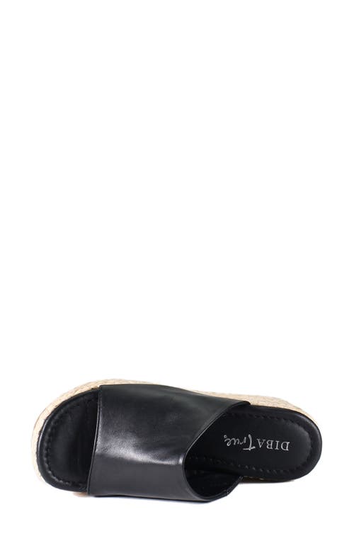 Diba True Go Getter Espadrille Platform Wedge Sandal In Black