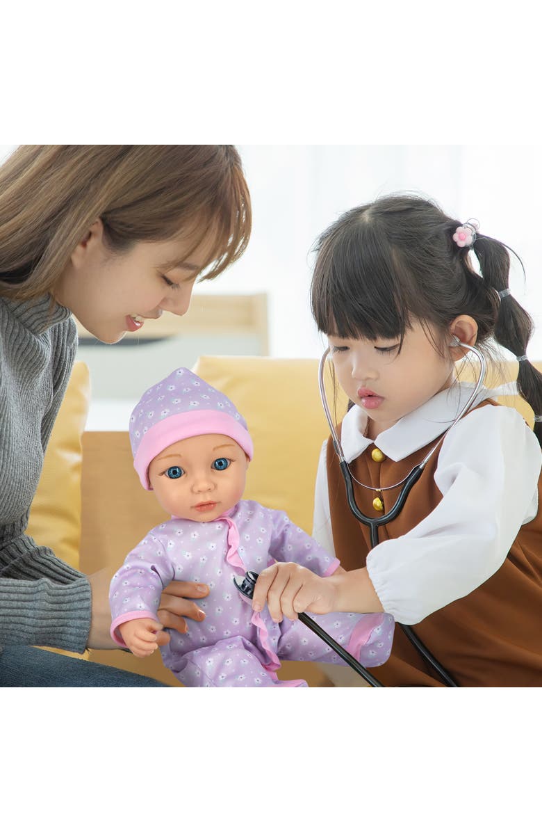 Cuddle Kids Baby's First Check Up 15" Doll Pink, Alternate, color, Multicolored