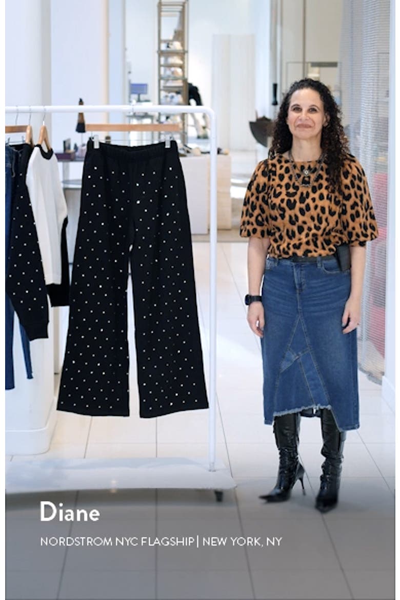 Crystal Wide Leg Sweatpants video