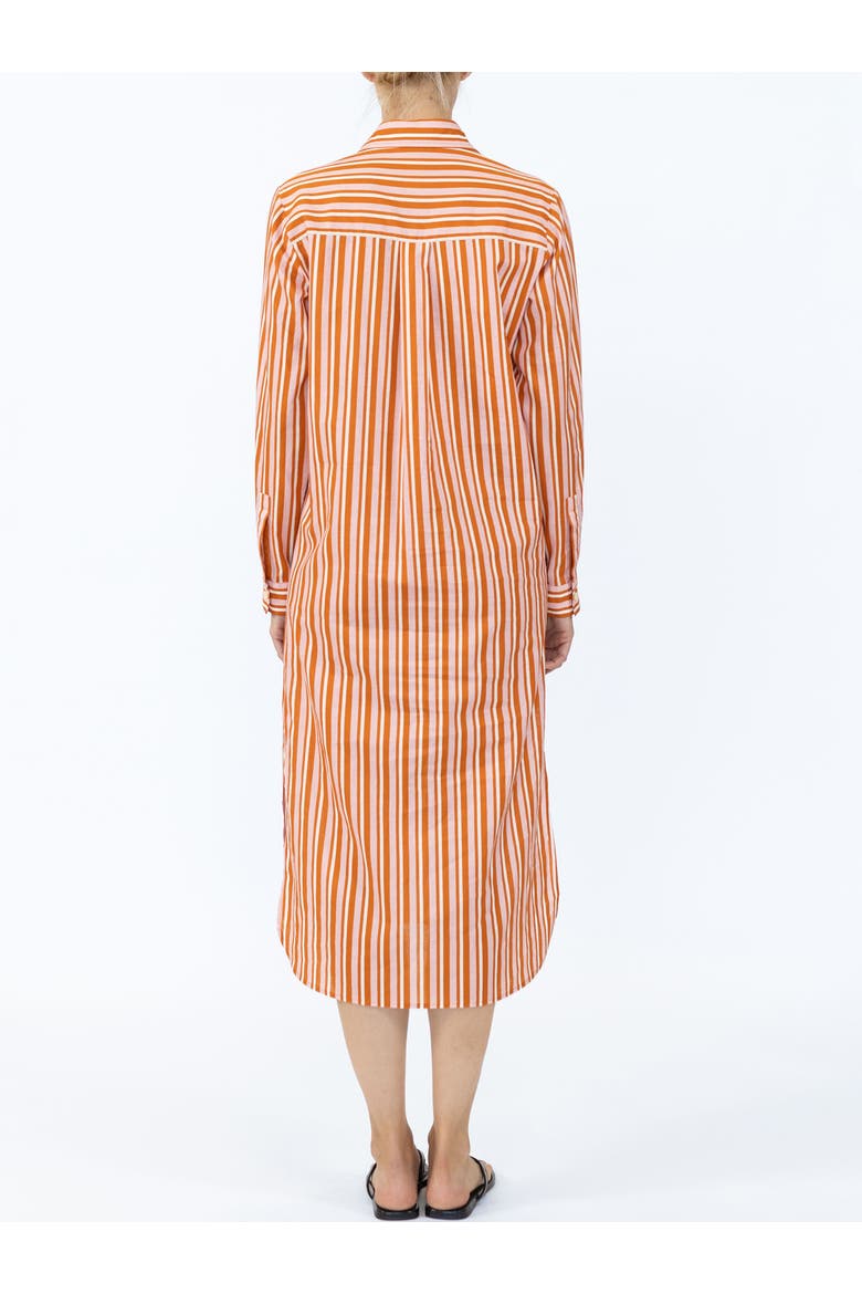 Elissa Long shirtdress, Alternate, color, Pink/Brown