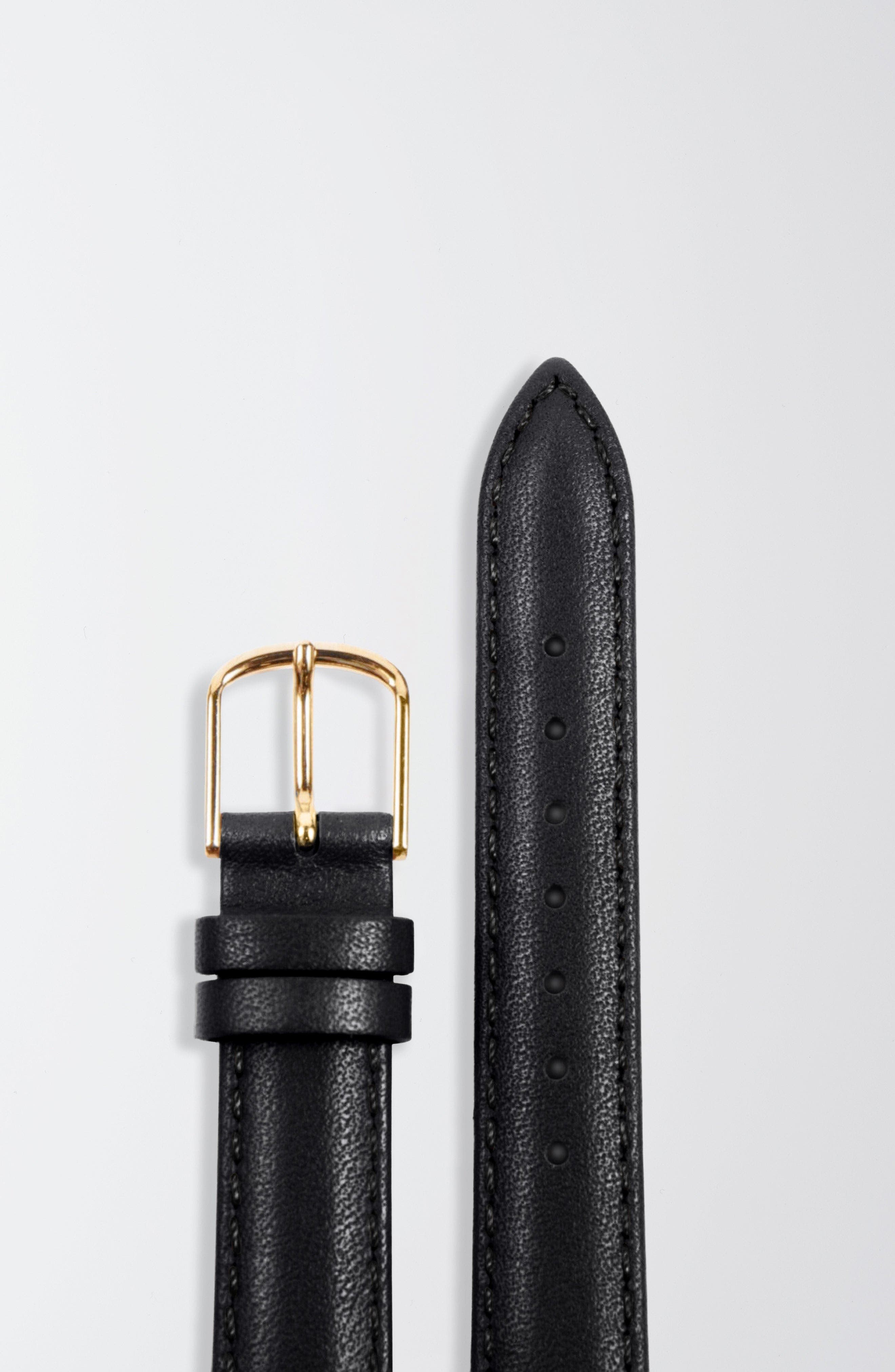 Black Strap - Gold Buckle
