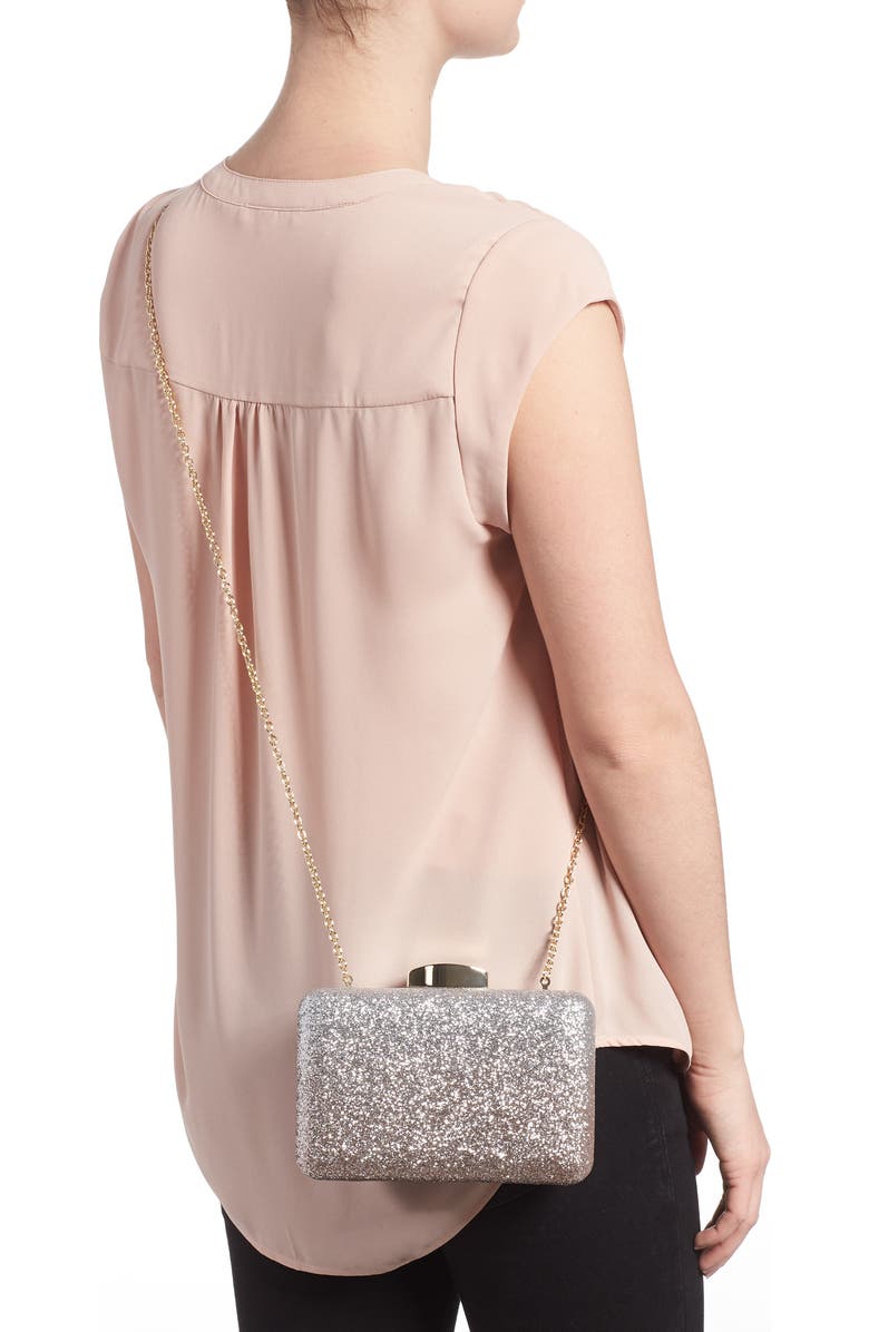 Nordstrom Ombré Glitter Minaudière, Alternate, color,