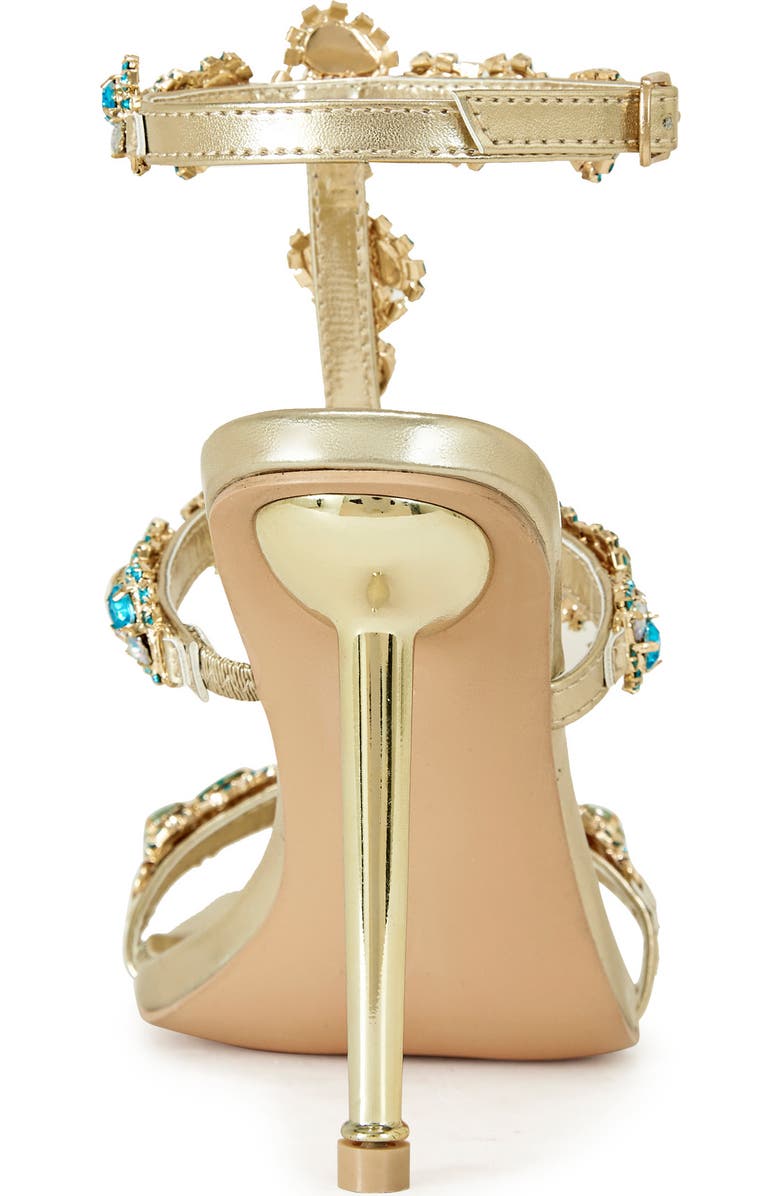 AZALEA WANG Khai Ankle Strap Sandal, Alternate, color, Gold