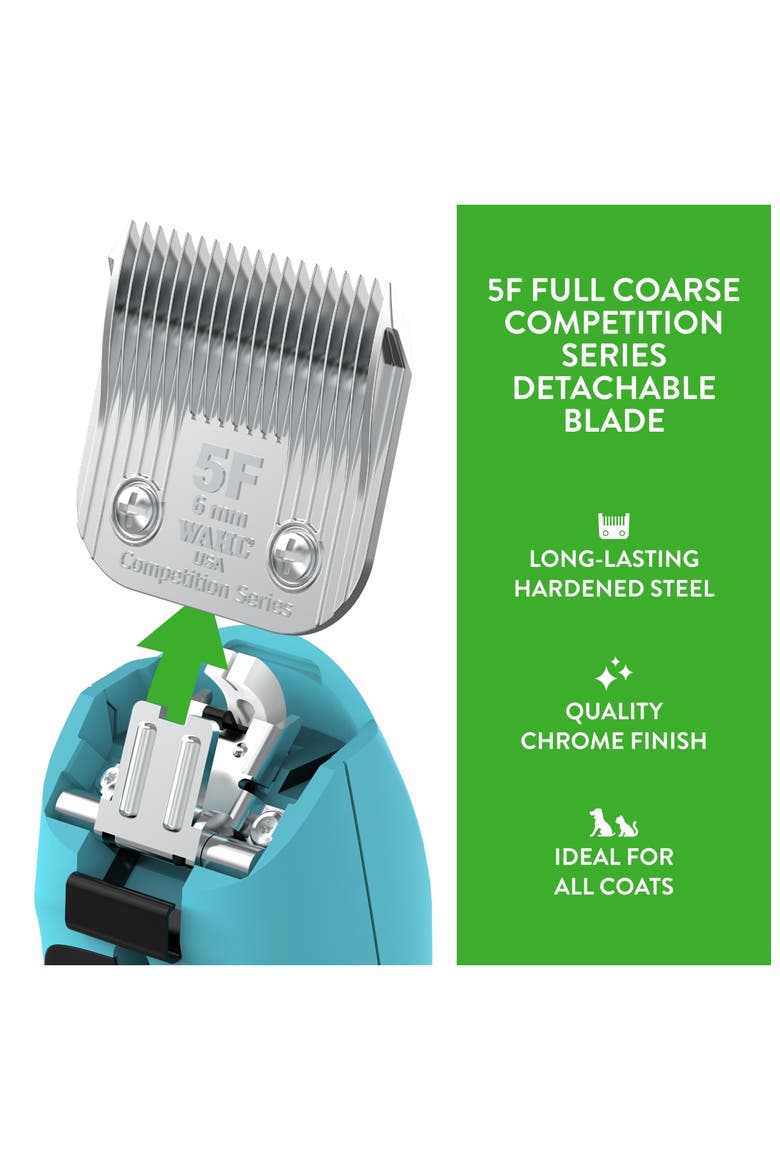 5F full coarse detachable blade with 15/64-inch cut length, Alternate, color, Chrome
