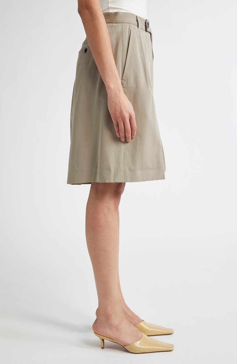 SETCHU Hakama Pleated Virgin Wool & Cotton Shorts, Alternate, color,