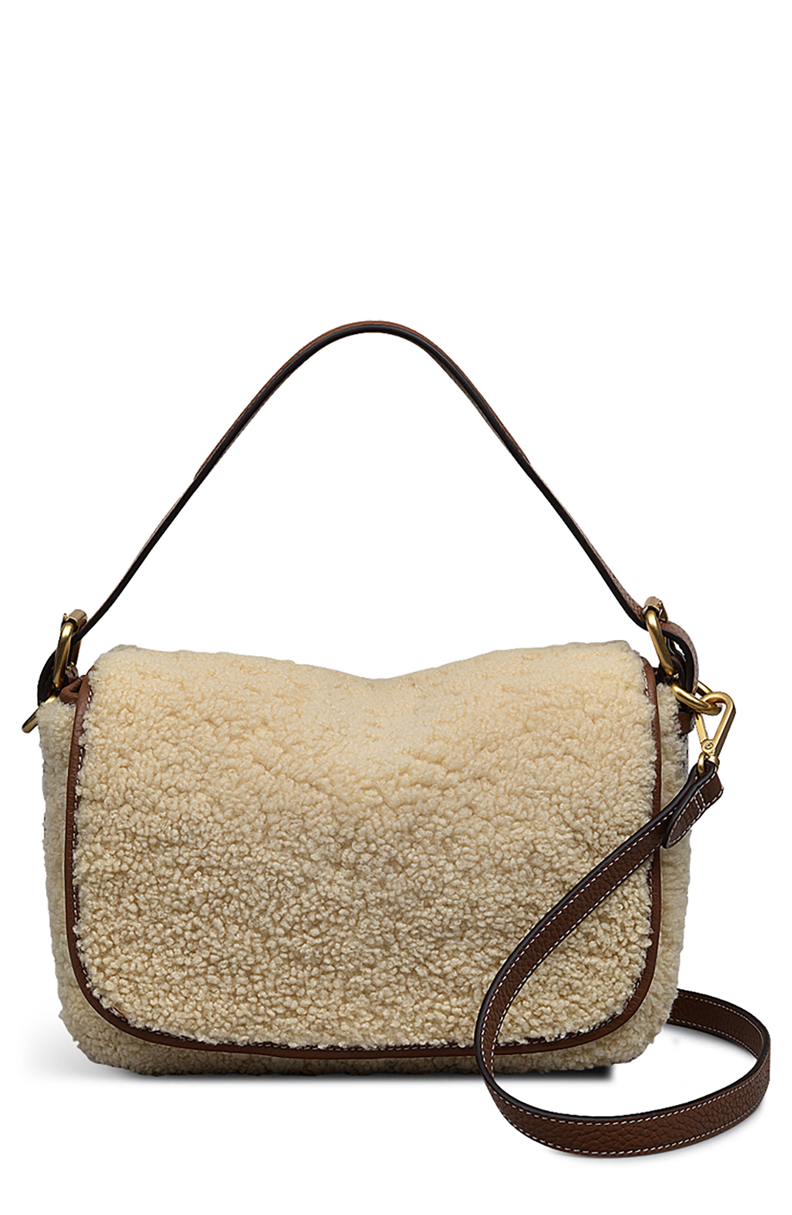 Radley Grafton Street Genuine Shearling Flapover Crossbody Bag