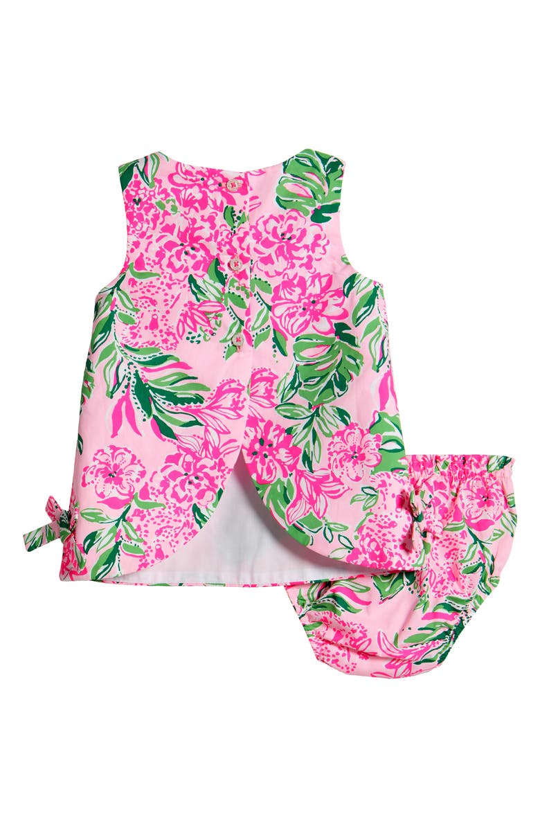 Lilly Pulitzer<sup>®</sup> Baby Lilly Floral Shift Dress & Bloomers, Alternate, color, 