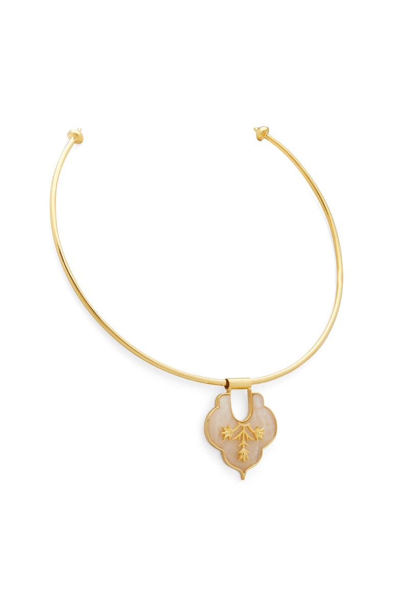 MOSAIC CHOKER, Alternate, color, Gold Plated