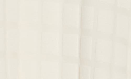 Denim And Flower Tipped & Textured Polo In White