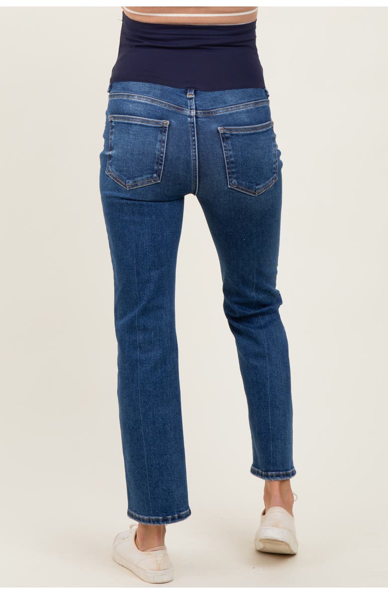 PinkBlush High Rise Crop Straight Maternity Jeans, Alternate, color, 