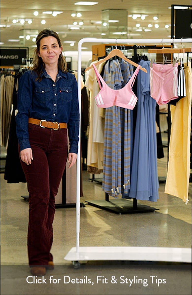 Essentials Cotton Blend 3 Stripe Scoop Bralette, sales video thumbnail