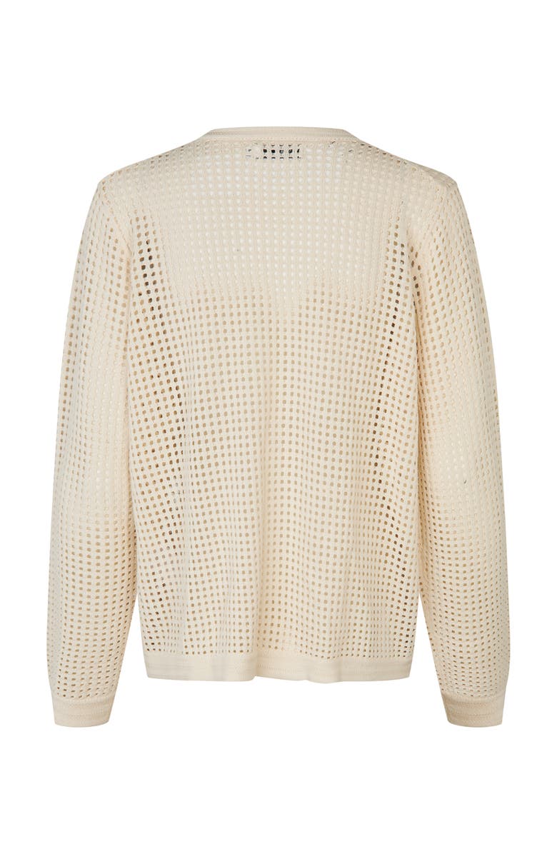 Masai Copenhagen MaForavine Open Knit Sweater, Alternate, color, Whitecap